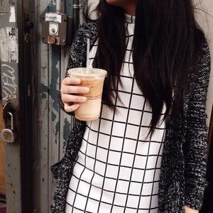 Urban Outfitter Grid Pattern Cooperative Mini Dres